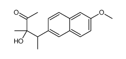 3-hydroxy-4-(6-methoxynaphthalen-2-yl)-3-methylpentan-2-one结构式