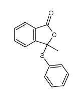3-methyl-3-(phenylthio)isobenzofuran-1(3H)-one结构式