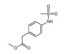 2-[4-(甲磺酰氨基)苯基]乙酸甲酯结构式