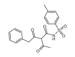 1-phenyl-3-(N-p-toluenesulfonylcarbamoyl)-2,4-pentanedione结构式