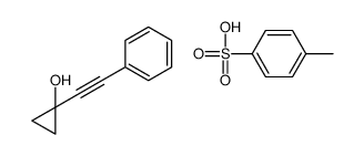 4-methylbenzenesulfonic acid,1-(2-phenylethynyl)cyclopropan-1-ol结构式