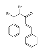 (E)-4,5-二溴-1,5-二苯基-1-戊烯-3-酮结构式