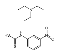 m-nitrophenyldithiocarbamic acid triethylamine salt Structure