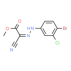 methyl [(4-bromo-3-chlorophenyl)hydrazono](cyano)acetate Structure