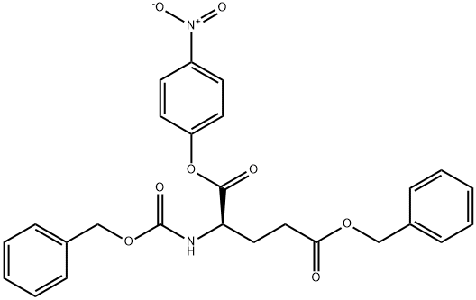 N-[(Benzyloxy)carbonyl]-D-glutamic acid 1-(4-nitrophenyl)5-benzyl ester结构式