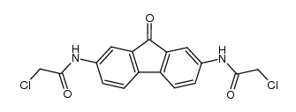 2,7-Bis(chloracetylamino)-9H-fluoren-9-one Structure