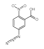 2-硝基-5-叠氮基苯甲酸结构式