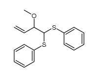 4,4-bis(phenylthio)-3-methoxy-1-butene Structure
