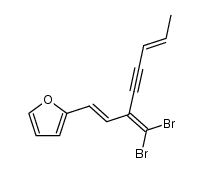 2-(3-dibromomethyleneocta-1,6-dien-4-ynyl)furan Structure