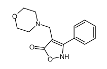 4-(morpholin-4-ylmethyl)-3-phenyl-2H-1,2-oxazol-5-one结构式