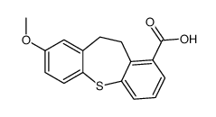3-methoxy-5,6-dihydrobenzo[b][1]benzothiepine-7-carboxylic acid Structure