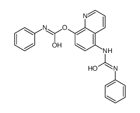 [5-(phenylcarbamoylamino)quinolin-8-yl] N-phenylcarbamate Structure