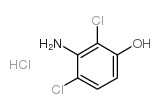 2,4-Dichloro-3-aminophenol hydrochloride Structure