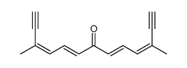 3,11-dimethyltrideca-3,5,8,10-tetraen-1,12-diyn-7-one Structure