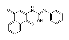 1-(1,4-dioxonaphthalen-2-yl)-3-phenylurea Structure