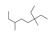 3-ethyl-3,6-dimethyloctane Structure