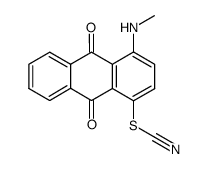 1-methylamino-4-thiocyanato-anthraquinone Structure