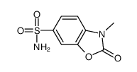 3-methyl-2-oxo-1,3-benzoxazole-6-sulfonamide结构式
