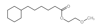 2-methoxyethyl 6-cyclohexylhexanoate结构式