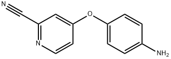 4-(4-氨基苯氧基)吡啶-2-甲腈结构式