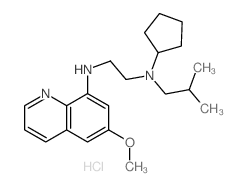 N-cyclopentyl-N-(6-methoxyquinolin-8-yl)-N-(2-methylpropyl)ethane-1,2-diamine Structure