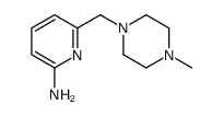 6-[(4-methylpiperazin-1-yl)methyl]pyridin-2-amine Structure