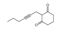 2-(2'-Hexinyl)-cyclohexan-1,3-dion Structure