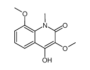 4-Hydroxy-3,8-dimethoxy-1-methylquinolin-2(1H)-one Structure