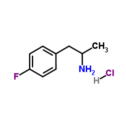 4-氟-α-甲基苯乙胺盐酸盐结构式