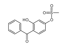 (4-benzoyl-3-hydroxyphenyl) methanesulfonate Structure