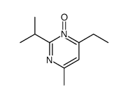 6-ethyl-4-methyl-1-oxido-2-propan-2-ylpyrimidin-1-ium结构式