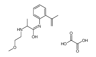 2-(2-methoxyethylamino)-N-(2-prop-1-en-2-ylphenyl)propanamide,oxalic acid Structure