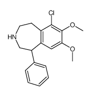 6-chloro-7,8-dimethoxy-1-phenyl-2,3,4,5-tetrahydro-1H-3-benzazepine Structure