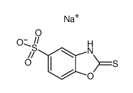 2-thioxo-2,3-dihydro-benzoxazole-5-sulfonic acid , sodium-salt Structure