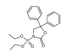 diethyl (2-oxo-5,5-diphenyloxazolidin-3-yl)phosphonate结构式