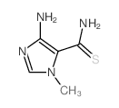4-氨基-1-甲基-1H-咪唑-5-硫代甲酰胺结构式