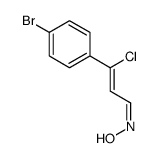 N-[3-(4-bromophenyl)-3-chloroprop-2-enylidene]hydroxylamine Structure