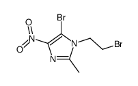 5-bromo-1-(2-bromoethyl)-2-methyl-4-nitroimidazole Structure