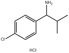 1-(4-氯苯基)-2-甲基丙-1-胺盐酸盐结构式