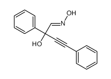 (1E)-1-hydroxyimino-2,4-diphenylbut-3-yn-2-ol结构式