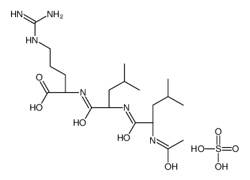 N2-[N-(N-acetyl-L-leucyl)-L-leucyl]-L-arginine sulphate结构式