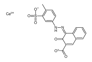 3-羟基-4-[(4-甲基-3-磺基苯基)偶氮]-2-萘甲酸钙盐结构式