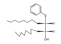 erythro-10-phenylsulfanyl-octadecan-9-ol结构式