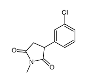 3-(3-chlorophenyl)-1-methyl-2,5-pyrrolidinedione结构式