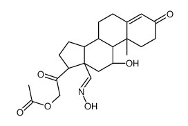 醛固酮18-肟21-乙酸酯结构式