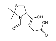 (R)-n-(3-甲酰基-2,2-二甲基-噻唑烷-4-羧基)-甘氨酸结构式