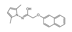 N-(2,5-dimethylpyrrol-1-yl)-2-naphthalen-2-yloxyacetamide结构式