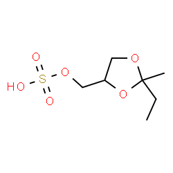 1,3-Dioxolane-4-methanol,2-ethyl-2-methyl-,hydrogensulfate(9CI)结构式