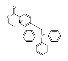 [[4-(乙氧基羰基)苯基]甲基]三苯基溴化膦结构式