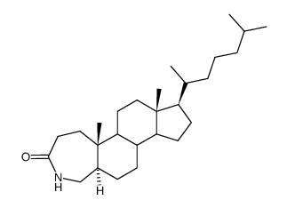 4-Aza-A-homo-5α-cholestan-3-on Structure